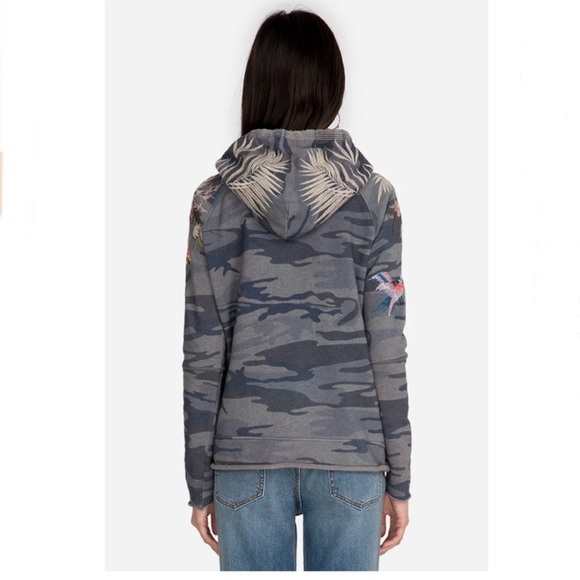 Johnny Was Kashmiri Raw Edge Hoodie - Picture 4 of 10